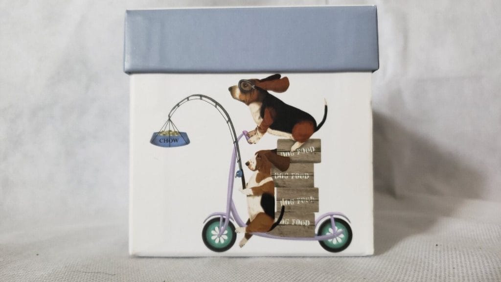 Fab‑Funky Basset Hound Scooter Mug – Porcelain Coffee/Tea Cup – Dog Art Print - Image 5