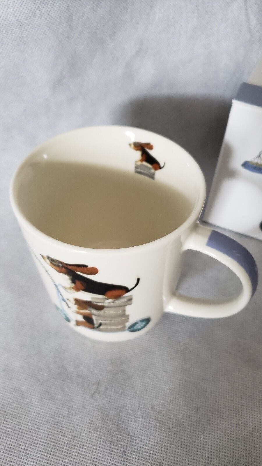 Fab‑Funky Basset Hound Scooter Mug – Porcelain Coffee/Tea Cup – Dog Art Print - Image 18