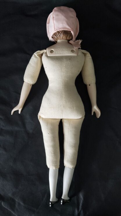 Pinkie Bisque Porcelain Vintage Colonial Girl Pink Bonnet Yield House Doll Kit - Image 4