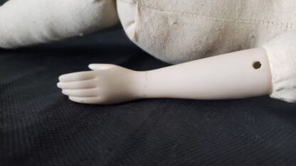 Pinkie Bisque Porcelain Vintage Colonial Girl Pink Bonnet Yield House Doll Kit - Image 12