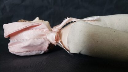 Pinkie Bisque Porcelain Vintage Colonial Girl Pink Bonnet Yield House Doll Kit - Image 14