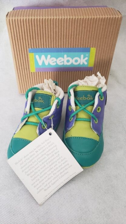 Retro Weebok 1990s Unisex Newborn Sneakers Reebok High Top Baby Bootie Shoes - Image 6