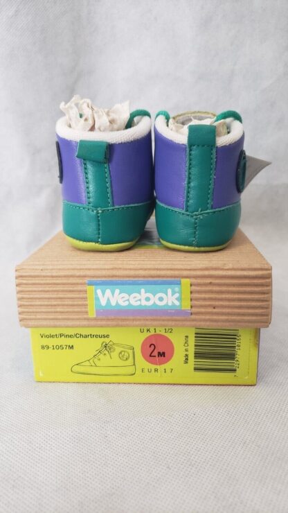 Retro Weebok 1990s Unisex Newborn Sneakers Reebok High Top Baby Bootie Shoes - Image 12