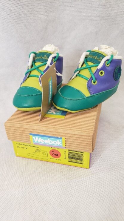 Weebok Retro Shoes 1990s Unisex Newborn Sneakers Reebok High Top Baby Bootie