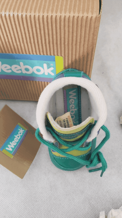 Retro Weebok 1990s Unisex Newborn Sneakers Reebok High Top Baby Bootie Shoes - Image 18