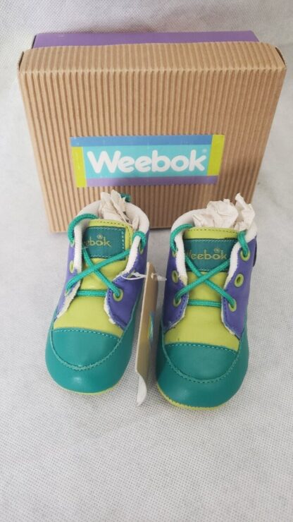Weebok Retro Shoes 1990s Unisex Newborn Sneakers Reebok High Top Baby Bootie - Image 7