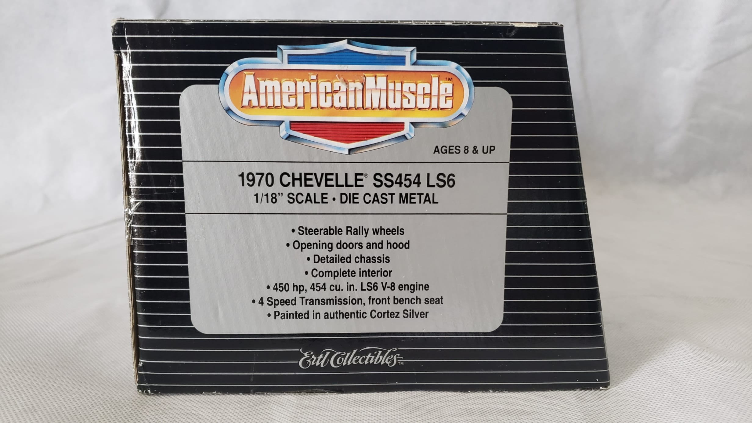 Ertl American Muscle 1:18 Diecast 1970 Chevy Chevelle SS – Silver - Image 23