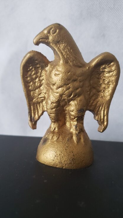 Cast Iron Art Vintage Desktop Storage Box Americana Civil War Style Eagle - Image 10