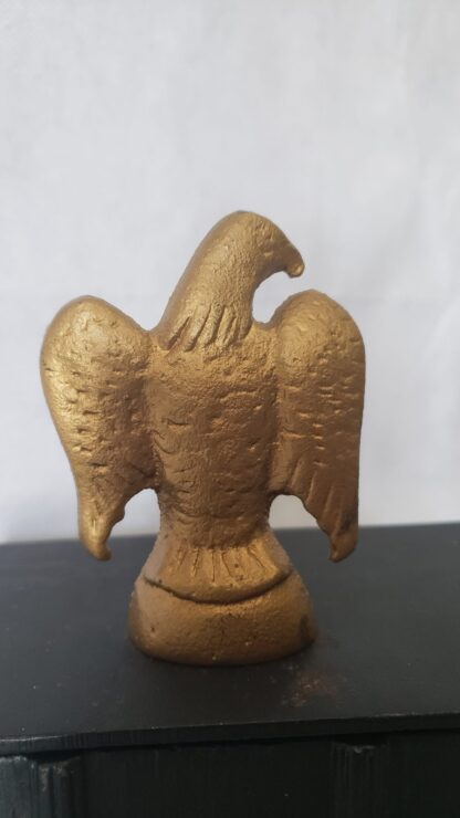 Cast Iron Art Vintage Desktop Storage Box Americana Civil War Style Eagle - Image 11