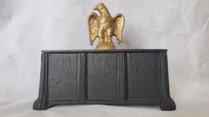 Cast Iron Art Vintage Desktop Storage Box Americana Civil War Style Eagle - Image 15