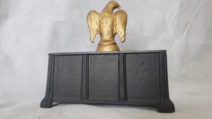 Cast Iron Art Vintage Desktop Storage Box Americana Civil War Style Eagle - Image 16