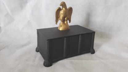 Cast Iron Art Vintage Desktop Storage Box Americana Civil War Style Eagle - Image 17