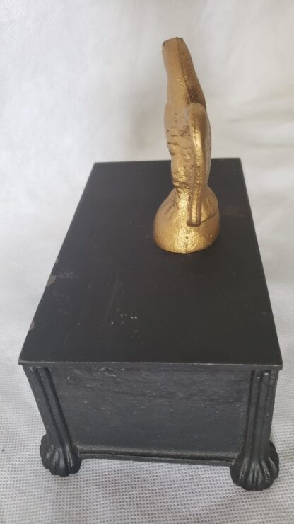 Cast Iron Art Vintage Desktop Storage Box Americana Civil War Style Eagle - Image 21