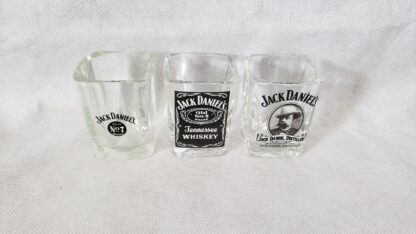 Jack Daniels Square Whiskey Shot Glass Set Vintage Distillery Advertising Art - Image 23