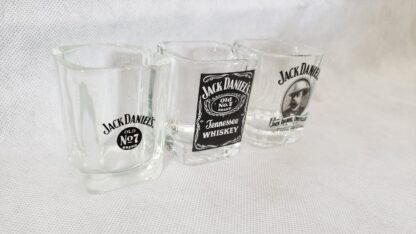 Jack Daniels Square Whiskey Shot Glass Set Vintage Distillery Advertising Art - Image 18