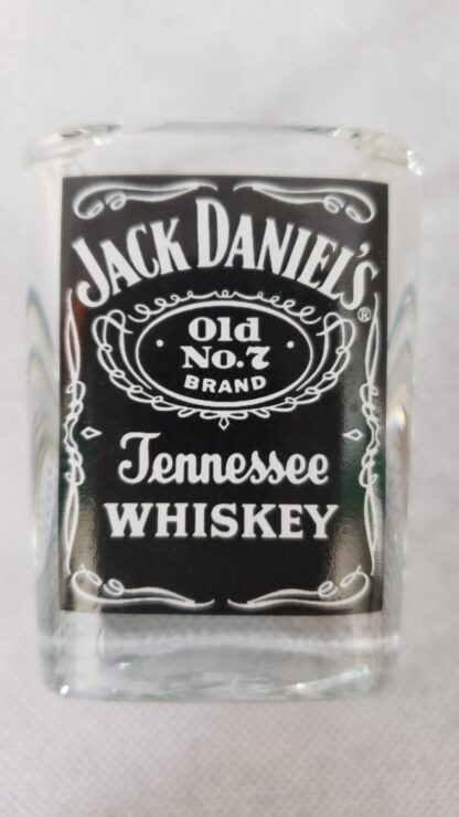 Jack Daniels Square Whiskey Shot Glass Set Vintage Distillery Advertising Art - Image 16