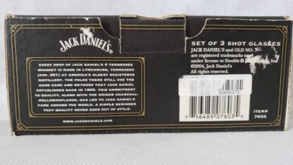 Jack Daniels Square Whiskey Shot Glass Set Vintage Distillery Advertising Art - Image 7