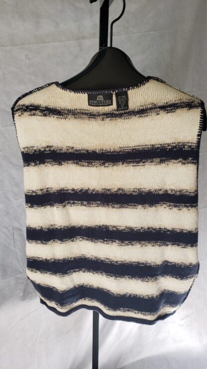 Retro Aztec Button Sweater Vest Men XL Vintage Structure Stripe 90s Cardigan Set - Image 15
