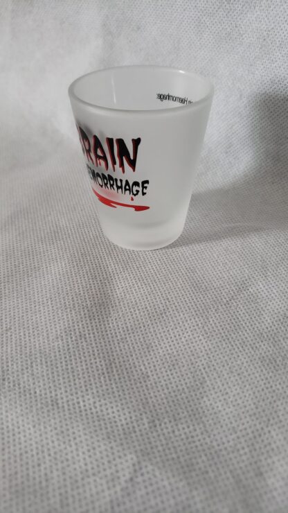 Brain Hemorrhage Recipe Whiskey Shot Barware Art Glass Frosted Skansen - Image 6
