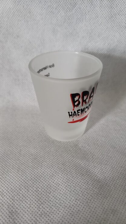 Brain Hemorrhage Recipe Whiskey Shot Barware Art Glass Frosted Skansen - Image 7