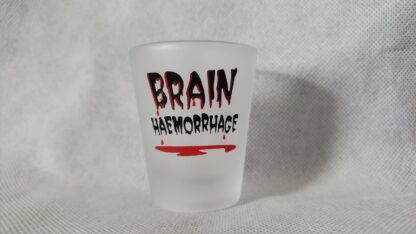 Brain Hemorrhage Recipe Whiskey Shot Barware Art Glass Frosted Skansen - Image 9
