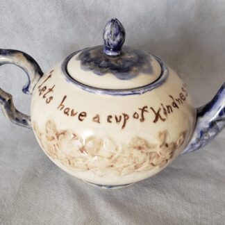 Auld Lang Syne Antique Ceramic Tea Pot Let's Have a Cup of Kindness Teapot