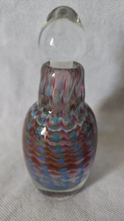 Craig Holt Art Glass Trout Studios Iridescent Vintage Perfume Love Potion Bottle - Image 4