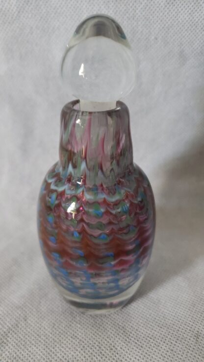 Craig Holt Art Glass Trout Studios Iridescent Vintage Perfume Love Potion Bottle - Image 5