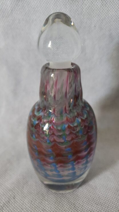 Craig Holt Art Glass Trout Studios Iridescent Vintage Perfume Love Potion Bottle - Image 6