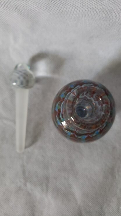 Craig Holt Art Glass Trout Studios Iridescent Vintage Perfume Love Potion Bottle - Image 7