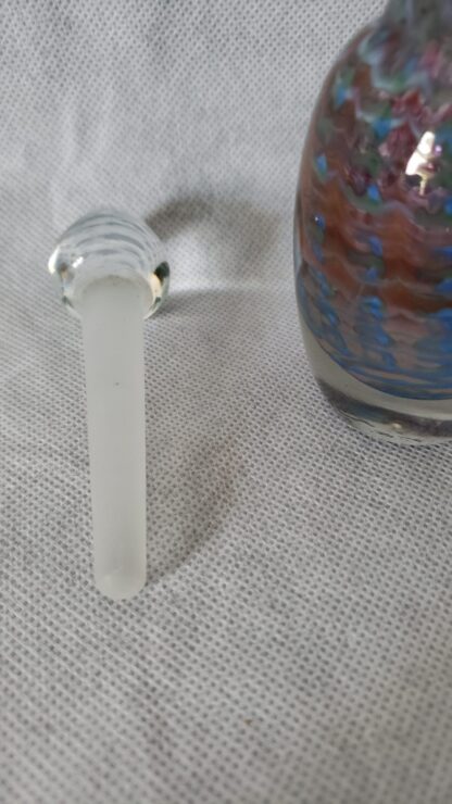 Craig Holt Art Glass Trout Studios Iridescent Vintage Perfume Love Potion Bottle - Image 9