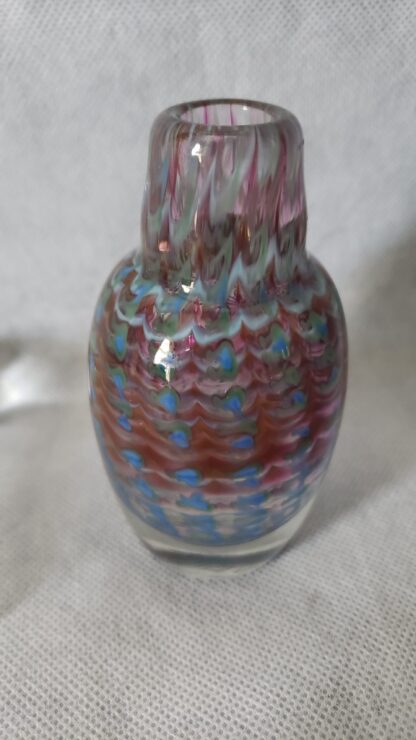 Craig Holt Art Glass Trout Studios Iridescent Vintage Perfume Love Potion Bottle - Image 15