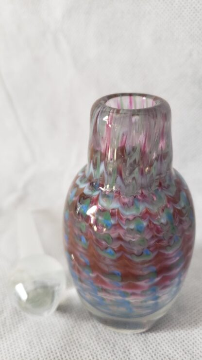 Craig Holt Art Glass Trout Studios Iridescent Vintage Perfume Love Potion Bottle - Image 17
