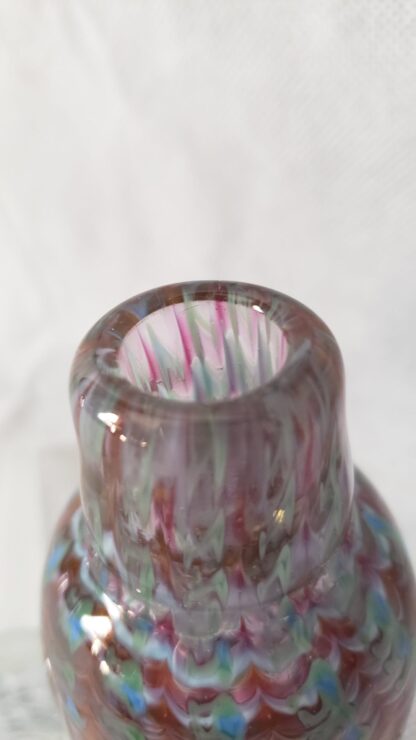 Craig Holt Art Glass Trout Studios Iridescent Vintage Perfume Love Potion Bottle - Image 18