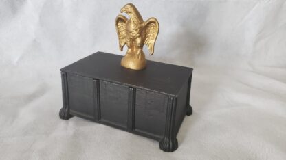 Cast Iron Art Vintage Desktop Storage Box Americana Civil War Style Eagle - Image 25