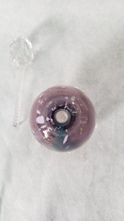 David Van Noppen Perfume Potion Bottle Vintage Purple Hobnail Art Glass - Image 2