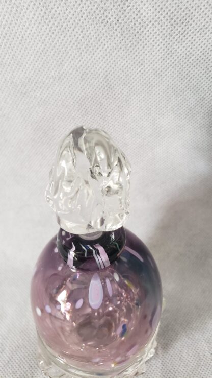 David Van Noppen Perfume Potion Bottle Vintage Purple Hobnail Art Glass - Image 15