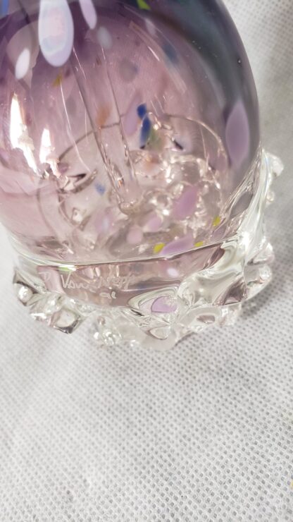 David Van Noppen Perfume Potion Bottle Vintage Purple Hobnail Art Glass - Image 16
