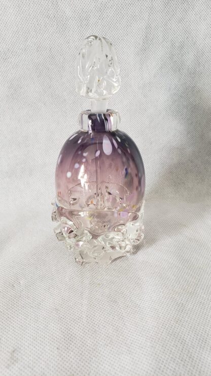 David Van Noppen Perfume Potion Bottle Vintage Purple Hobnail Art Glass - Image 19