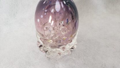 David Van Noppen Perfume Potion Bottle Vintage Purple Hobnail Art Glass - Image 21