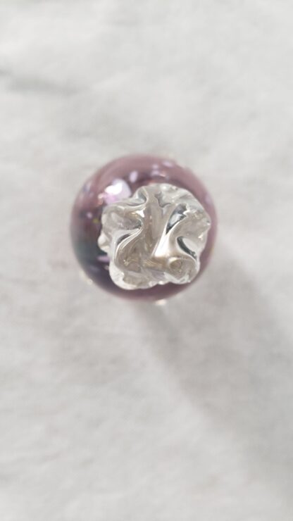 David Van Noppen Perfume Potion Bottle Vintage Purple Hobnail Art Glass - Image 25