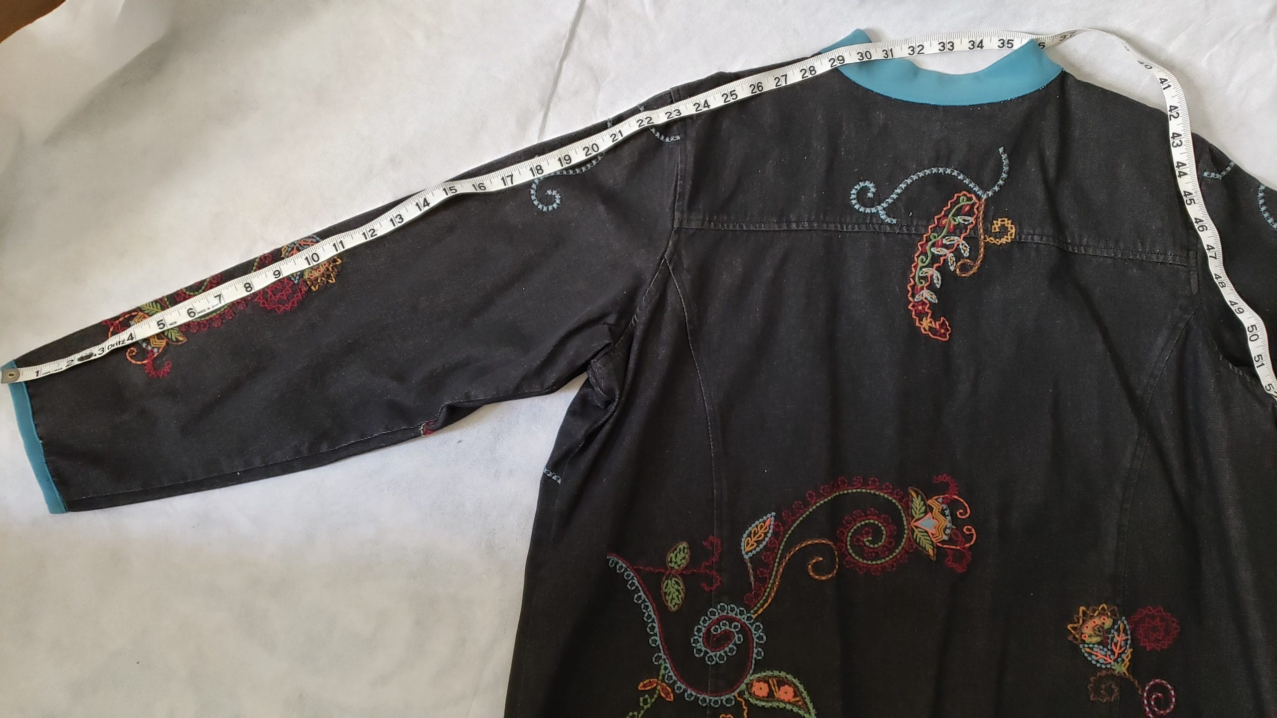 Denim & Co Women’s Paisley Embroidered Jacket – Boho Style – Plus 1X - Image 21