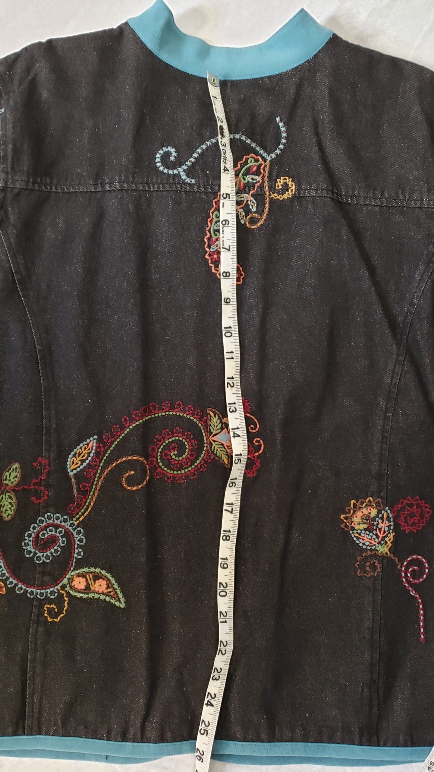 Denim & Co Women’s Paisley Embroidered Jacket – Boho Style – Plus 1X - Image 24