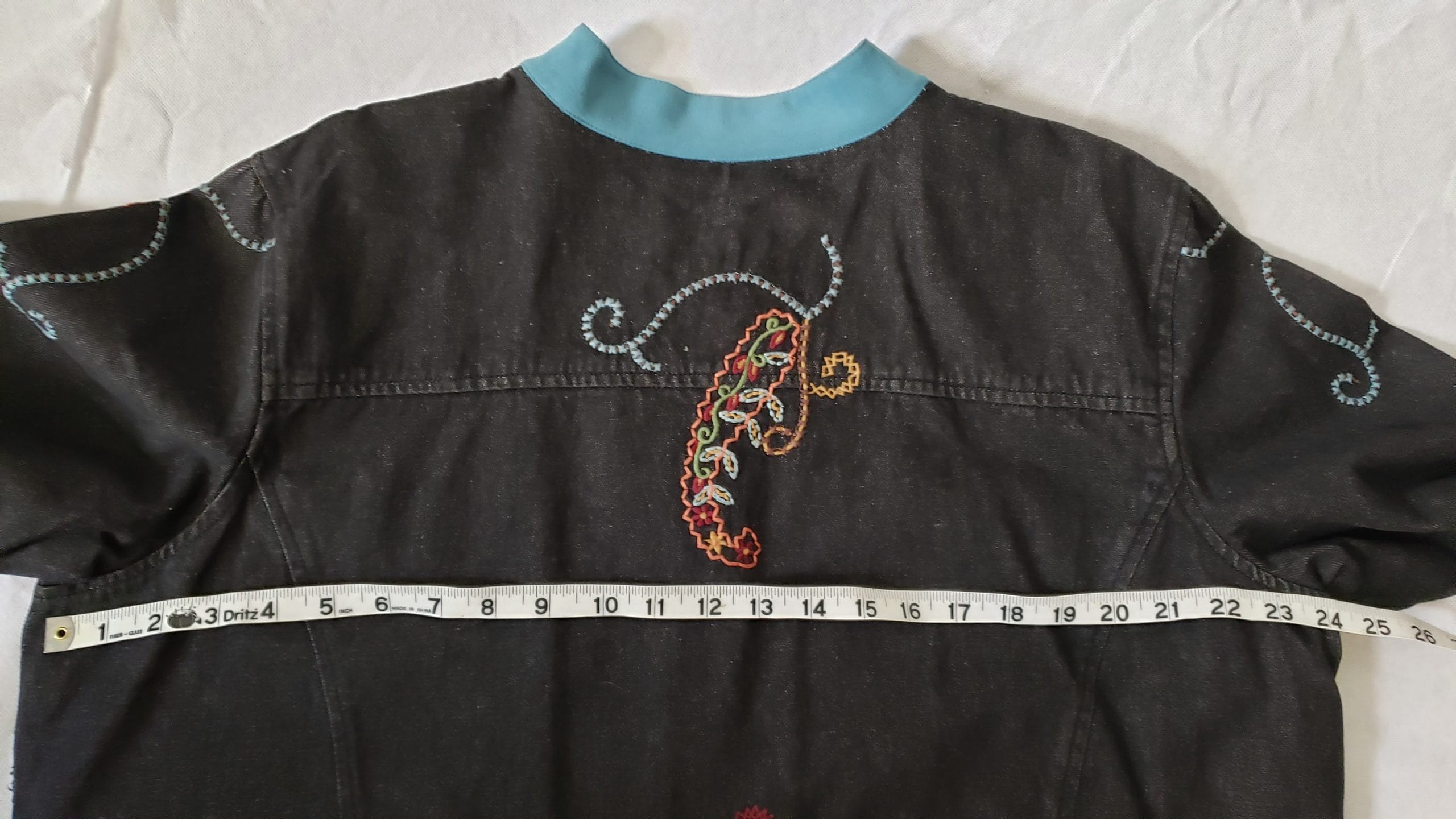 Denim & Co Women’s Paisley Embroidered Jacket – Boho Style – Plus 1X - Image 25