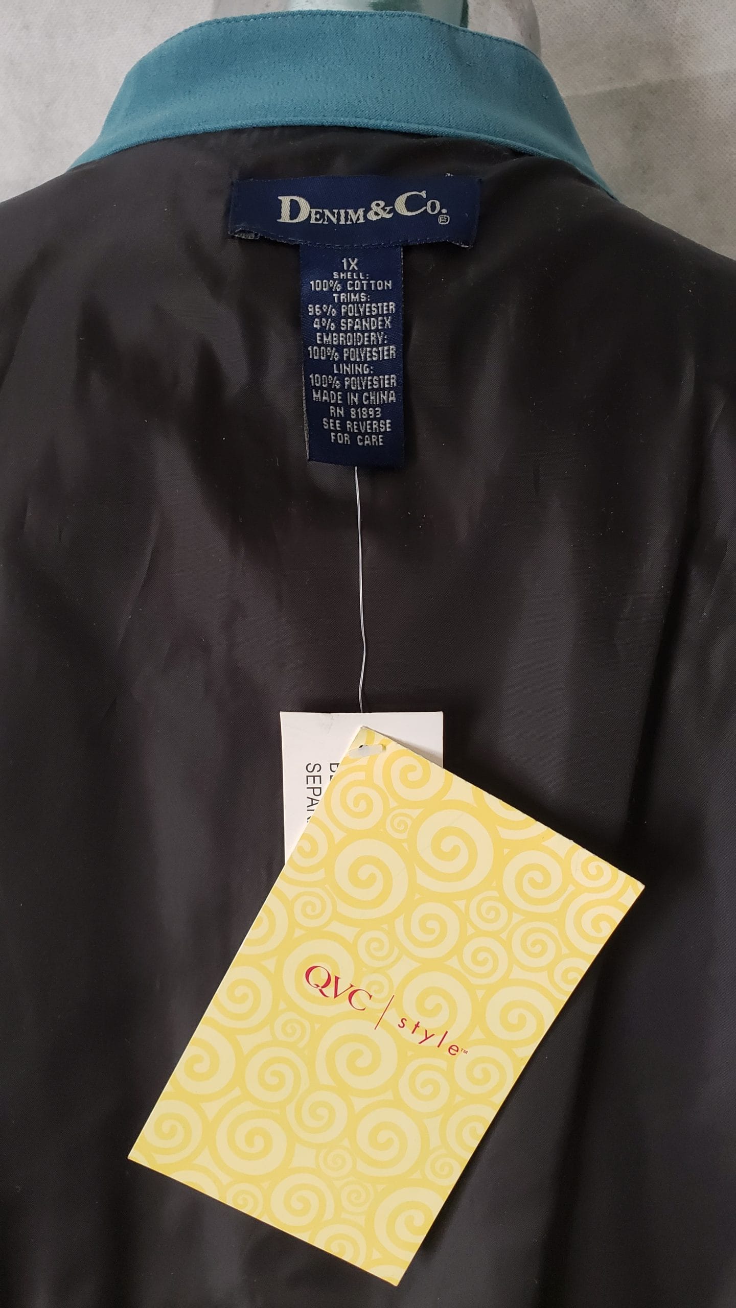 Denim & Co Women’s Paisley Embroidered Jacket – Boho Style – Plus 1X - Image 5