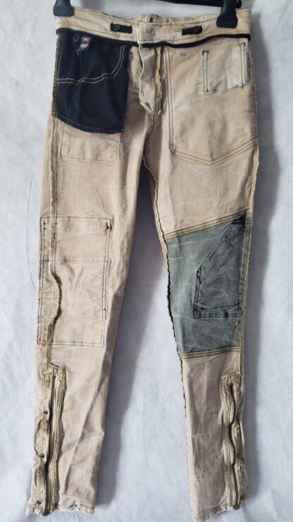 Jordan Craig Teen Jeans Patchwork Tan Kids Distressed Denim Hip-Hop Cargo Pants - Image 24