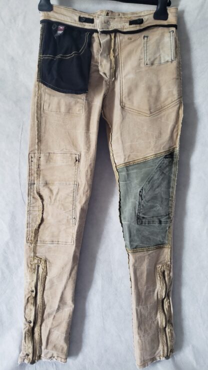 Jordan Craig Teen Jeans Patchwork Tan Kids Distressed Denim Hip-Hop Cargo Pants - Image 25