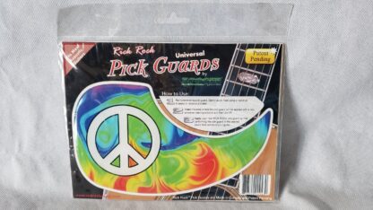 Peace Logo Boho Acoustic Guitar Pickguard Groovy Hippie Tie-Dye Psychedelic 60s