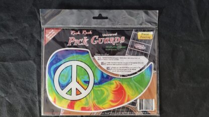 Acoustic Guitar Tie-Dye Pickguard Psychedelic 1960s Peace Hippie - Image 14
