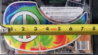 Acoustic Guitar Tie-Dye Pickguard Psychedelic 1960s Peace Hippie - Image 20